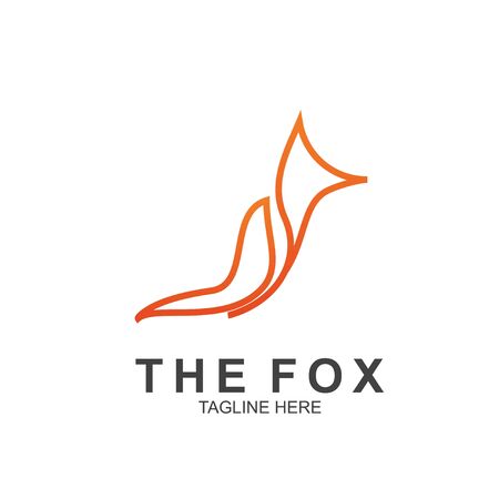 Fox logo with modern concept. Vector icon fox designのイラスト素材