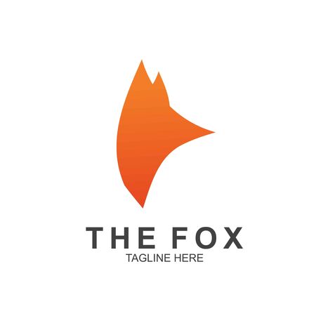 Fox logo with modern concept. Vector icon fox designのイラスト素材