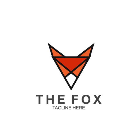 Fox logo with modern concept. Vector icon fox designのイラスト素材