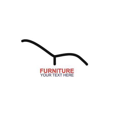 Modern Furniture Vector Logo template. Logo for your businessのイラスト素材