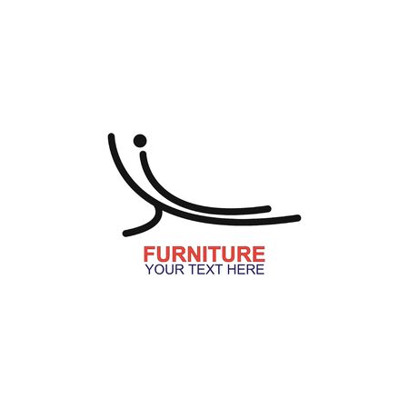 Modern Furniture Vector Logo template. Logo for your businessのイラスト素材