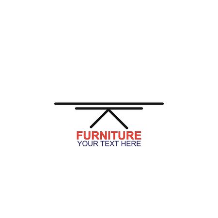 Modern Furniture Vector Logo template. Logo for your businessのイラスト素材
