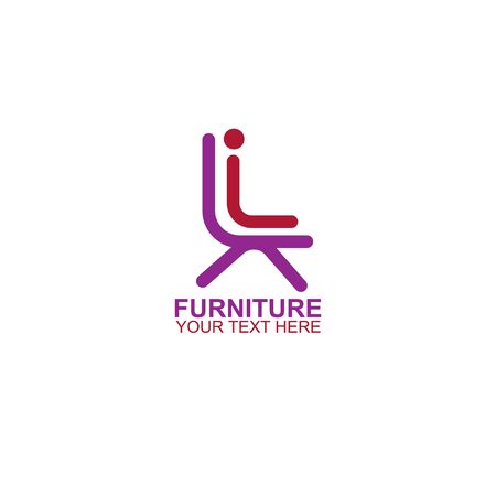 Modern Furniture Vector Logo template. Logo for your businessのイラスト素材