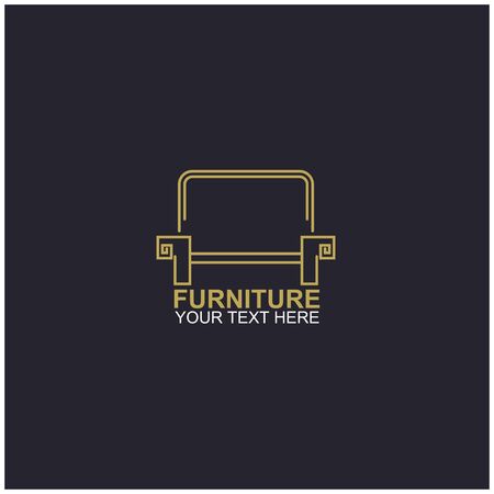 Modern Furniture Vector Logo template. Logo for your businessのイラスト素材