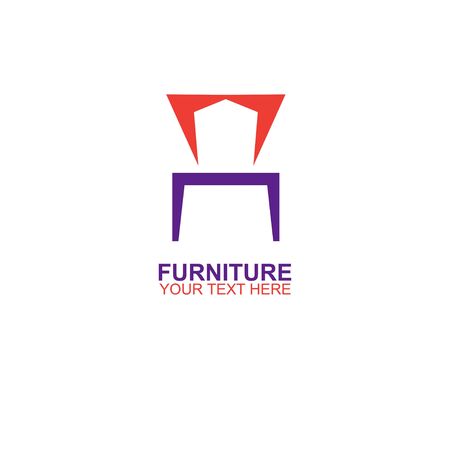 Modern Furniture Vector Logo template. Logo for your businessのイラスト素材
