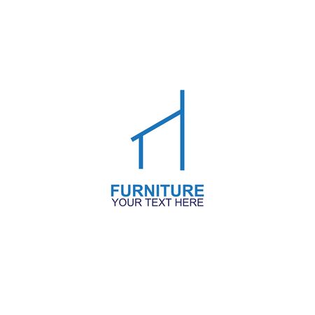 Modern Furniture Vector Logo template. Logo for your businessのイラスト素材