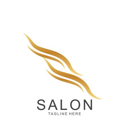 Modern Hair Salon Logo Design. Scissors icon.modern designのイラスト素材