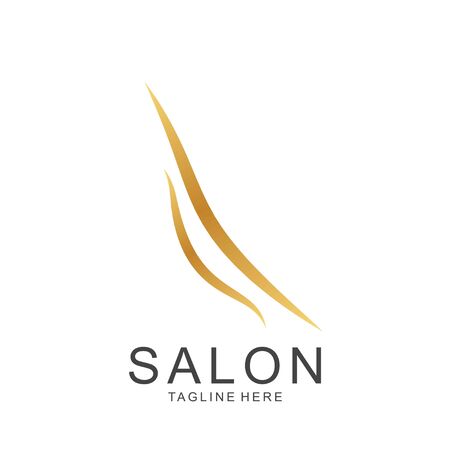 Modern Hair Salon Logo Design. Scissors icon.modern designのイラスト素材