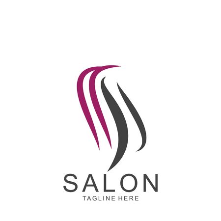 Modern Hair Salon Logo Design. Scissors icon.modern designのイラスト素材