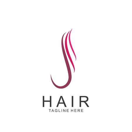 Modern Hair Salon Logo Design. Scissors icon.modern designのイラスト素材