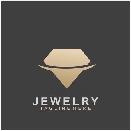 Jewelry logo abstract design with creative design. Diamond icon vector illustrationのイラスト素材