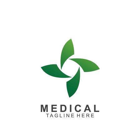Health logo template design.Medical Cross logoのイラスト素材
