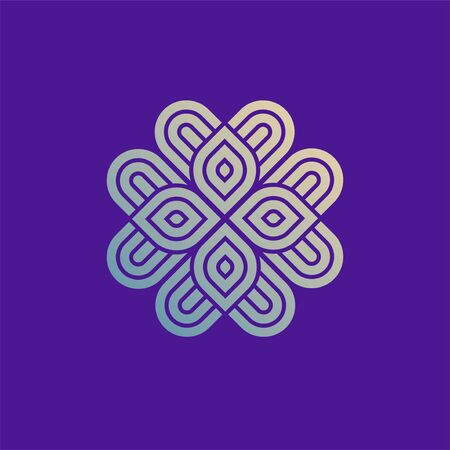 Heart logo vector design. Valentines day and love icon symbolのイラスト素材