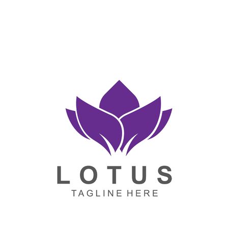 Lotus logo with modern concept. Icon lotus vector illustrationのイラスト素材