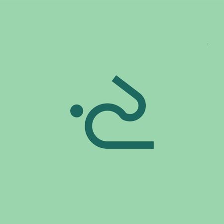 Premium rabbit logo design. Abstract icon rabbit vector illustrationのイラスト素材