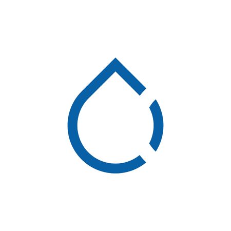 Water drop logo design with modern concept. Oil icon vector illustrationのイラスト素材