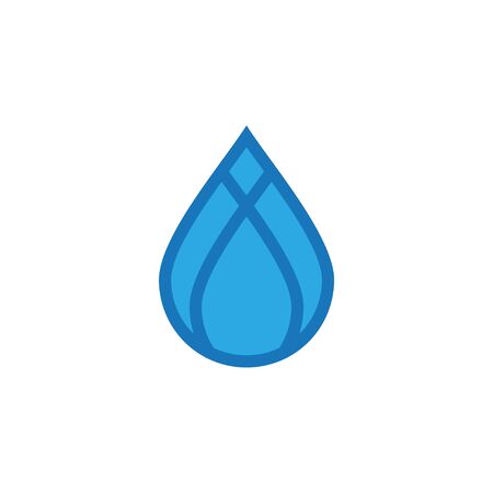 Water drop logo design with modern concept. Oil icon vector illustrationのイラスト素材