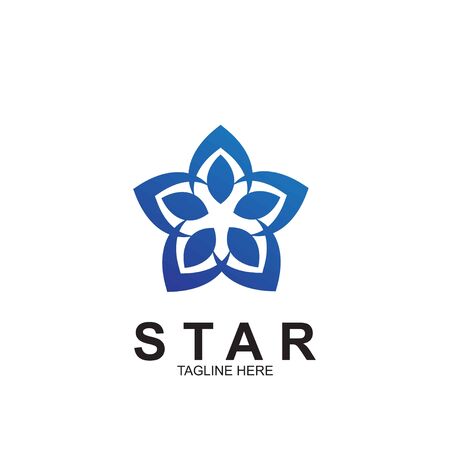 Premium star logo design. Abstract icon star vector templateのイラスト素材