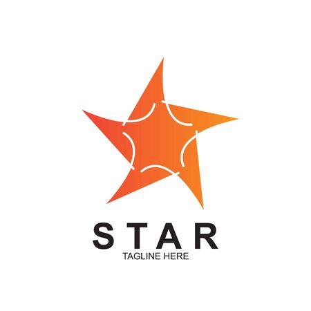 Premium star logo design. Abstract icon star vector templateのイラスト素材