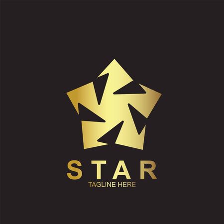 Premium star logo design. Abstract icon star vector templateのイラスト素材