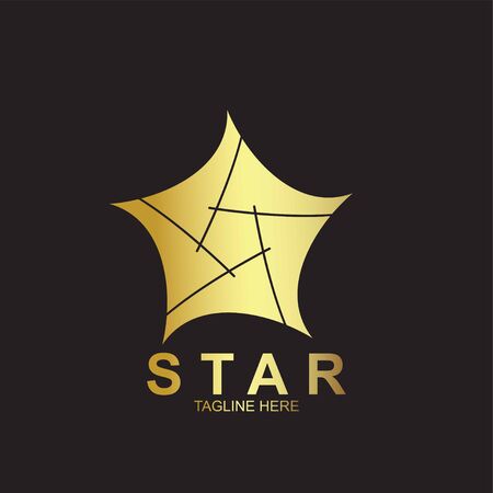 Premium star logo design. Abstract icon star vector templateのイラスト素材