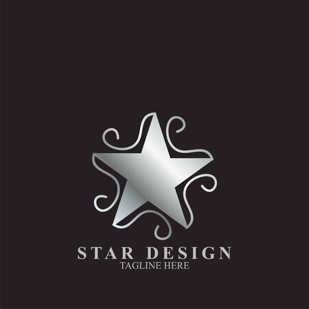 Premium star logo design. Abstract icon star vector templateのイラスト素材