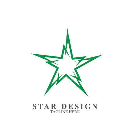 Premium star logo design. Abstract icon star vector templateのイラスト素材