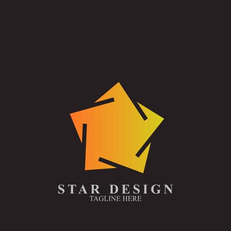 Premium star logo design. Abstract icon star vector templateのイラスト素材