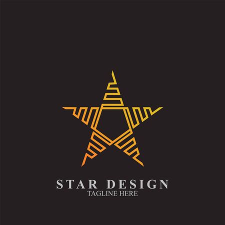 Premium star logo design. Abstract icon star vector templateのイラスト素材
