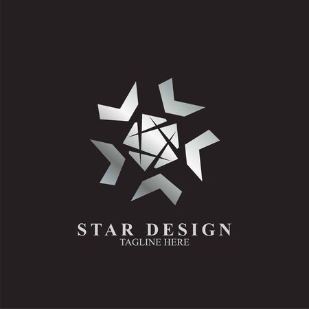 Premium star logo design. Abstract icon star vector templateのイラスト素材