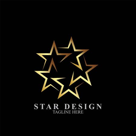 Premium star logo design. Abstract icon star vector templateのイラスト素材