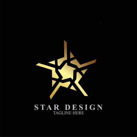 Premium star logo design. Abstract icon star vector templateのイラスト素材