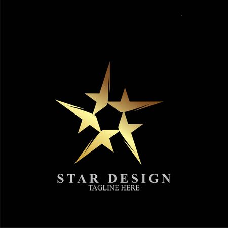 Premium star logo design. Abstract icon star vector templateのイラスト素材