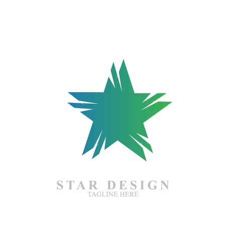 Premium star logo design. Abstract icon star vector templateのイラスト素材