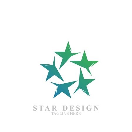 Premium star logo design. Abstract icon star vector templateのイラスト素材