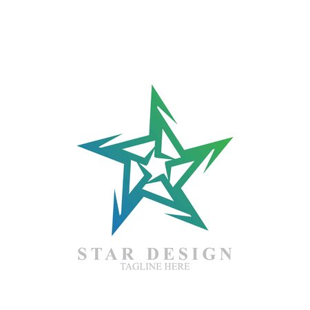 Premium star logo design. Abstract icon star vector templateのイラスト素材