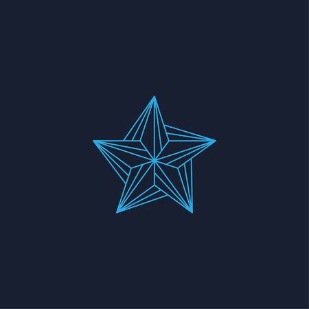 Premium star logo design. Abstract icon star vector templateのイラスト素材