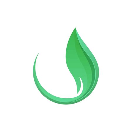 Leaf design logo Template. Green Nature Icon Designのイラスト素材
