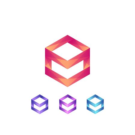 Premium box logo design. box icon vector illustrationのイラスト素材