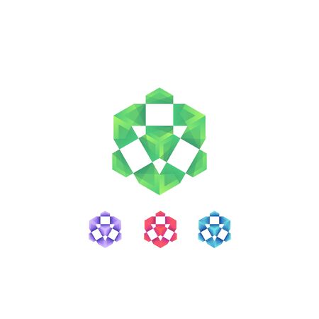 Premium box logo design. box icon vector illustrationのイラスト素材
