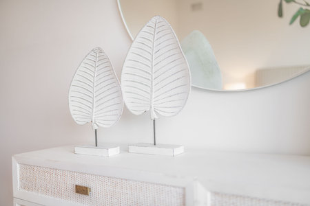 Home interior decor, interior of modern living room. Stylish house, apartment decoration.の写真素材