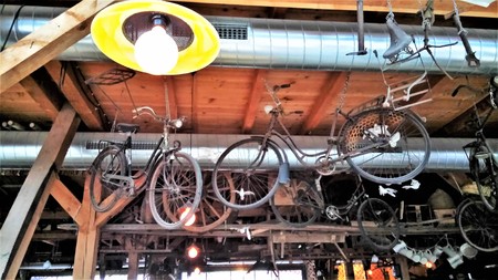 An antique bicycle shopの写真素材