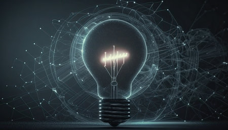 Concept of new ideas, generative AIの素材