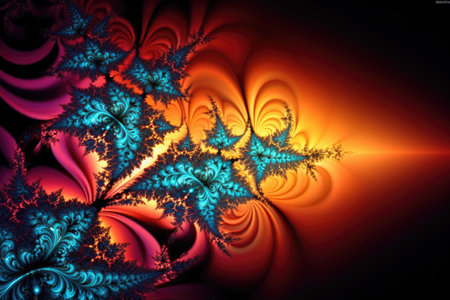 A computer generated image of an abstract designの素材