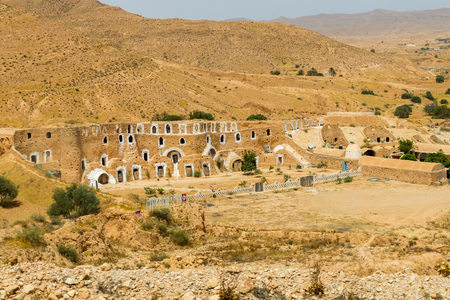MATMATA, TUNISIA: Troglodyte house in Matmata, Tunisia, Africaの写真素材