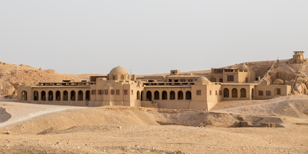 A building near Hatshepsut Temple in Luxor, Egypt