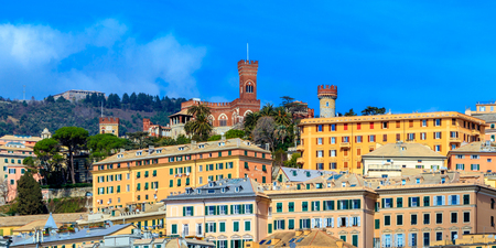 A view on the D'Albertis Castle in Genoa, Italyのeditorial素材