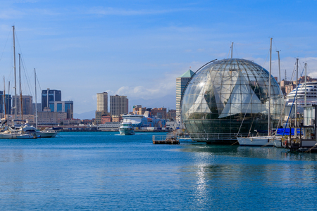 The bubble biosphere by Renzo Piano in Genoa, Italyのeditorial素材