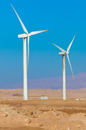 Wind turbine farm - renewable, sustainable and alternative energy