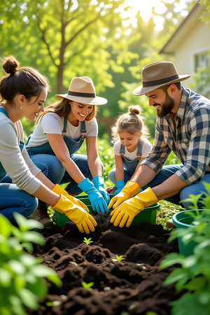 Unidentified Thai people selling fruits and vegetables in the street market.の素材